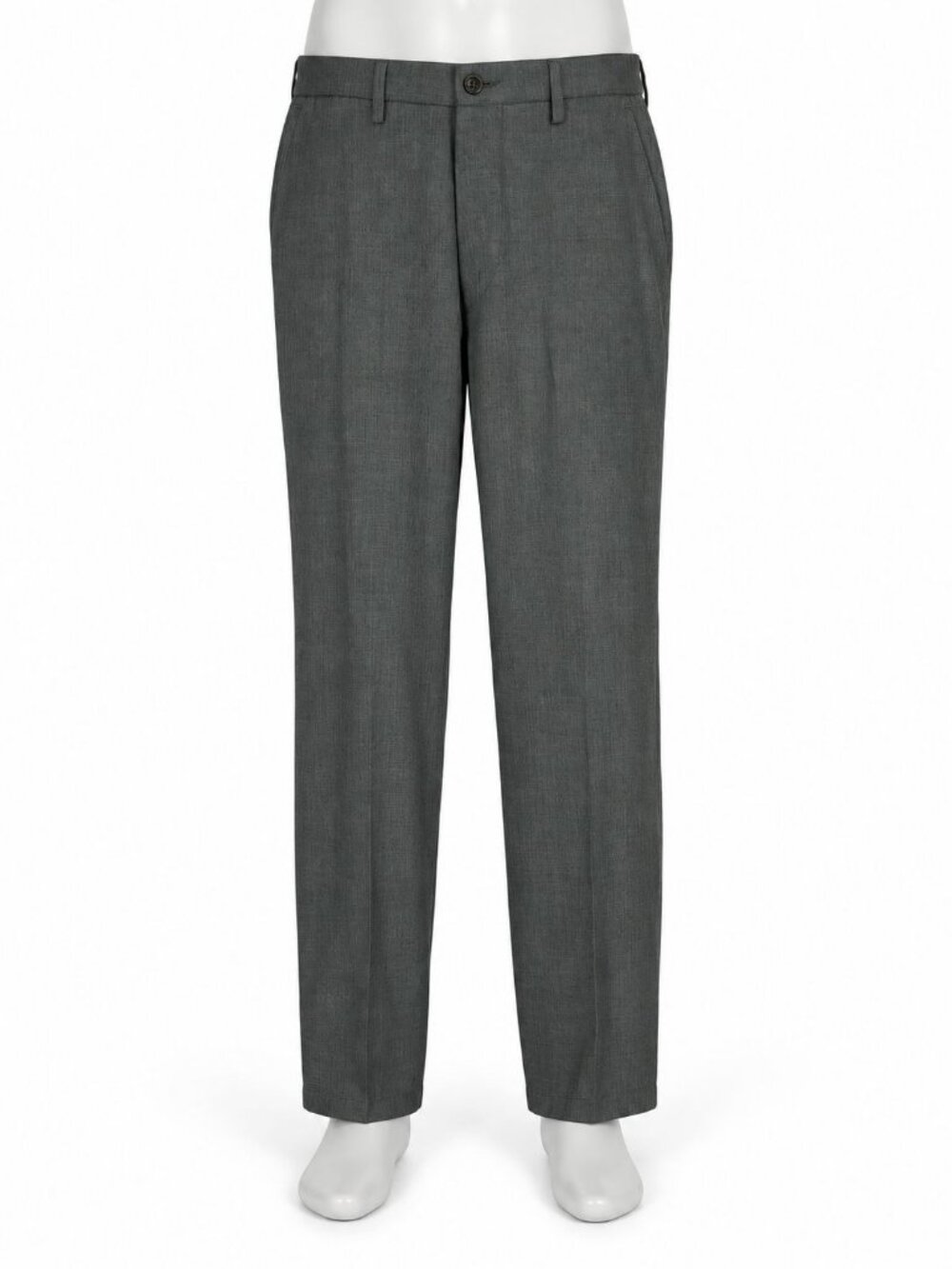 Haggar H26 Mens Dress Pants Straight Fit Gray Size 32x32 Polyester Machine Washa